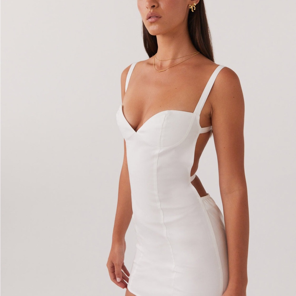 Peppermayo backless white dress